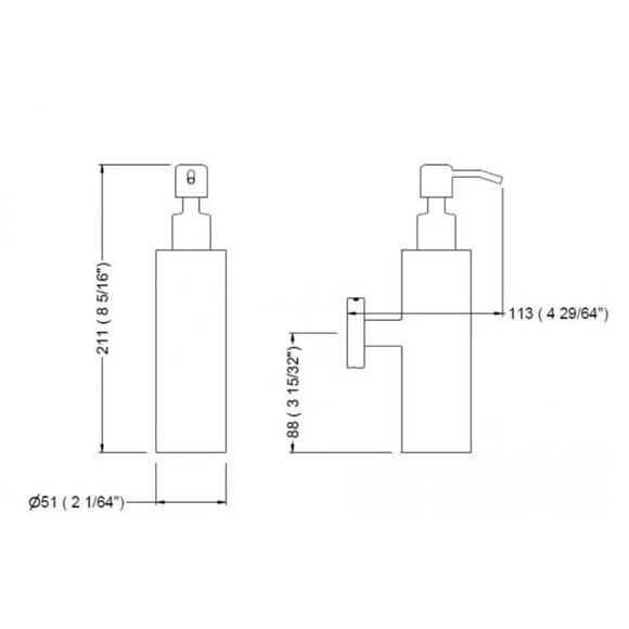 Дозатор для жидкого мыла GENWEC Nimbus (GW05 74 04 03) изображение 2