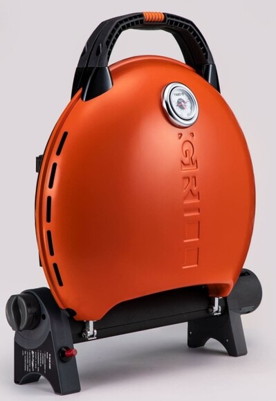 Портативный переносной газовый гриль O-GRILL 600T, оранжевый + шланг в подарок! (o-grill_600T_orange) фото 3