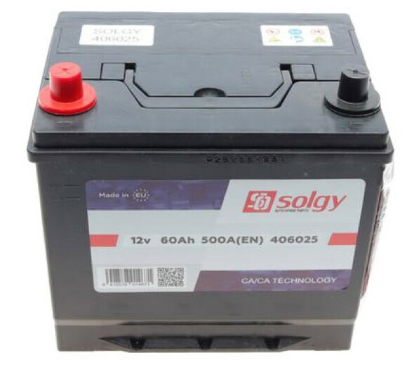 Аккумулятор Solgy 6 CT-60-L (406025) изображение 3