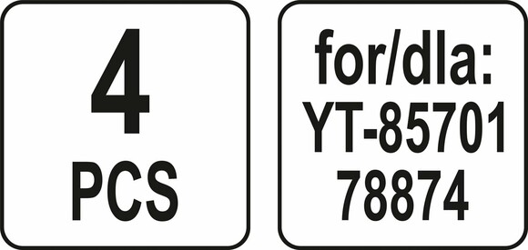 Мішки для пилососа Yato YT-85732 4 шт. (Для YT-85701 і 78874) фото 3