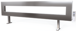 Стильний обігрівач з нержавіючої сталі Тепломакс, довжина 2 м (1125265125)