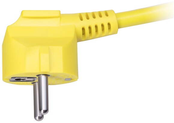 Сетевой удлинитель 2Е 4XSchuko на катушке ІР20" 3G 1.5 мм, 20 м серо-желтый (2E-U04RE20M) изображение 4