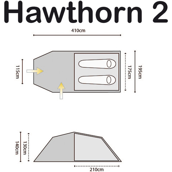 Палатка Highlander Hawthorn 2 Olive (927946) изображение 3