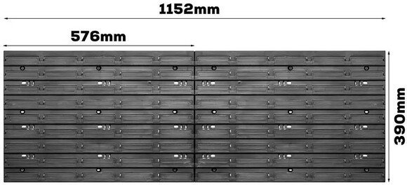 Панель інструментів + 10 контейнерів з кришкою Kistenberg KS-kit07 (1407304071) фото 2