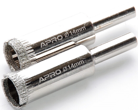 Алмазное сверло трубчатое APRO 14 мм, 2 шт (830317) изображение 2