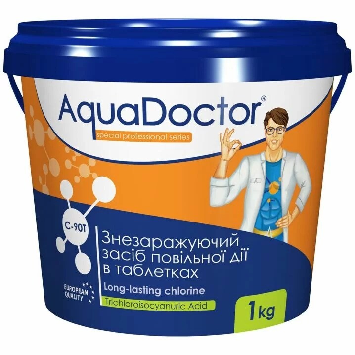 

AquaDoctor C-90T хлор длительного действия, 1 кг (15971)