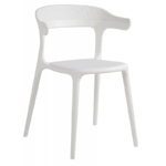 Кресло Papatya Luna-Stripe белое (00-00002336)