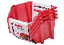 Набір контейнерів Kistenberg Bineer short 272x238x236 мм, червоний, 4 шт (KBISS28-3020-4)