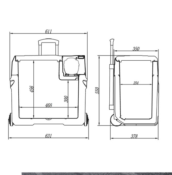 Портативный холодильник BREVIA 50L (Компрессор LG) (22745) изображение 11