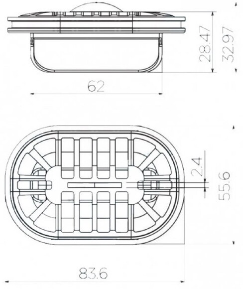 Сухий затвор для душових каналів Devit SZ0102 фото 2