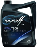 Трансмиссионное масло WOLF VITALTECH MULTI VEHICLE ATF, 5 л (8305702)
