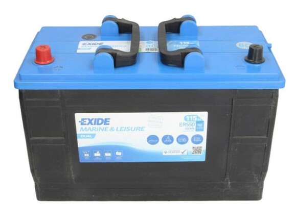Акумулятор EXIDE ER550 (Dual/для водного транспорту), 115Ah/760A фото 2
