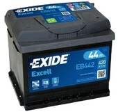 Акумулятор EXIDE EB442 Excell, 44Ah/420A