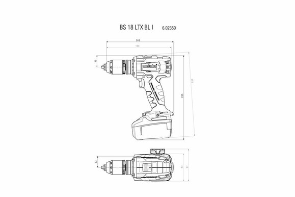 Аккумуляторный дрель-шуруповерт Metabo BS 18 LTX BL I (602350500) изображение 5