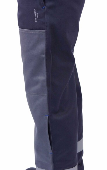 Рабочие брюки сварщика Free Work Fenix серо-синие р.60-62/3-4 (61382) изображение 3