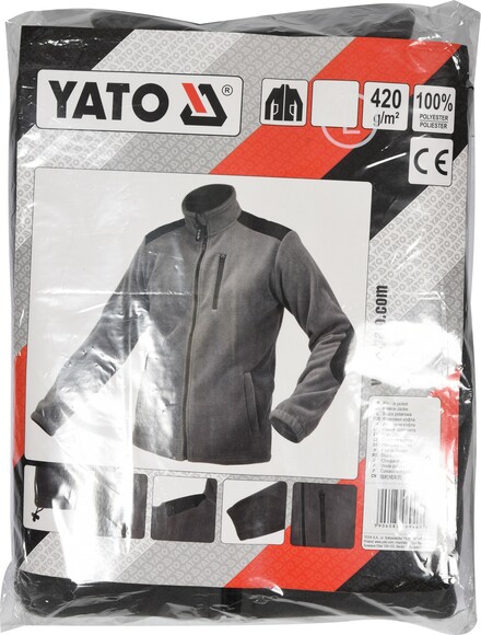 Куртка из плотного флиса Yato YT-79525 размер XXXL изображение 7