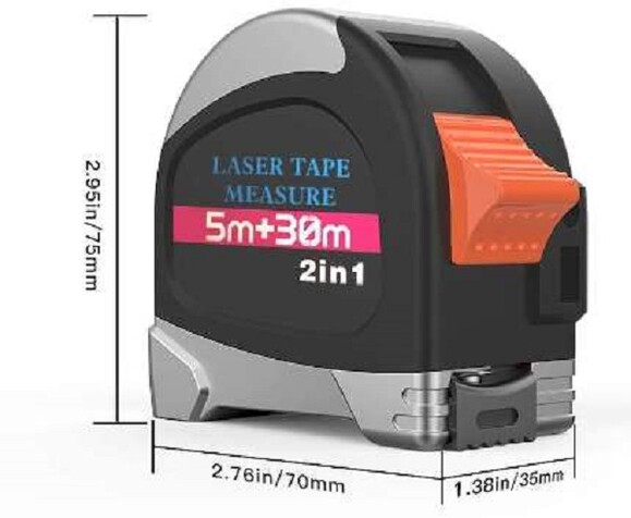 Дальномер лазерный-рулетка Protester 2в1 5 м/30 м (LT30B) изображение 2