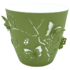 Горшок для цветов Alyaplastik 3D 0.7 л, темно-зеленый (00-00010351)