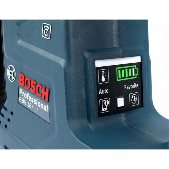 Аккумуляторный перфоратор Bosch GBH 187-LI Solo (0611923020) (без АКБ и ЗУ) изображение 12