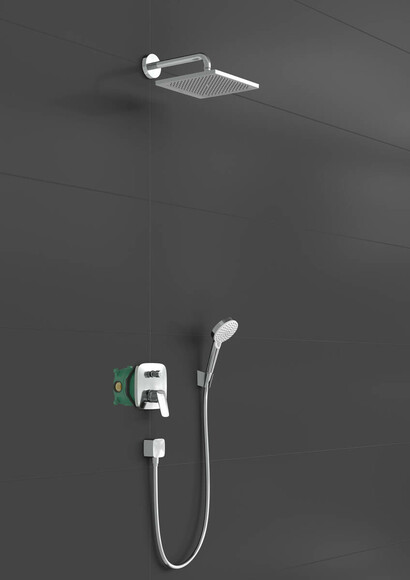 Душова система HANSGROHE Crometta E 240 1jet Showerpipe, з одноважільним змішувачем (27957000) фото 3