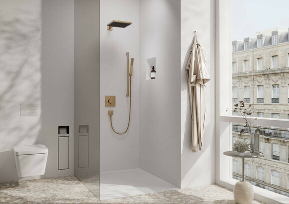 Термостат для душу HANSGROHE ShowerSelect Comfort E, бронзовий (15572140) фото 2
