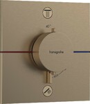 Термостат для душу Hansgrohe ShowerSelect Comfort E 15572140 для 2-х споживачів, прихований монтаж, бронза