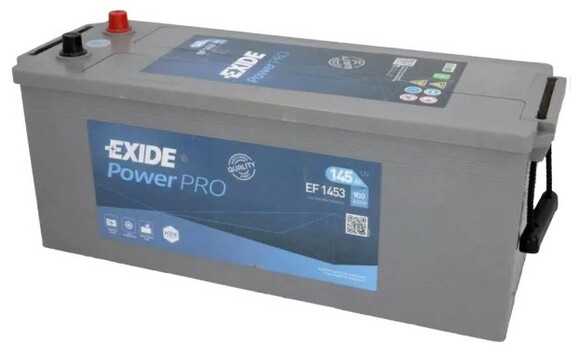 Грузовой аккумулятор Exide 6 CT-145-R Power PRO EF1453, 145Ah/900A