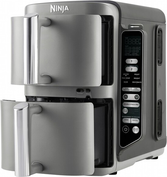 Мультипечь Ninja Double Stack XL 2-Level Hot Air Fryer with Smart Cook System (SL451EU) изображение 3