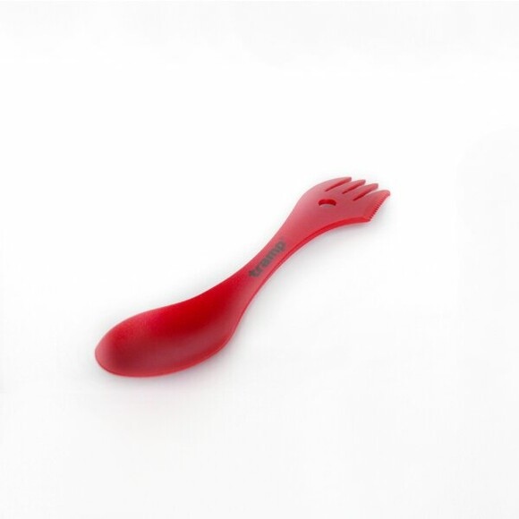 Ложка-вилка (ловилка) пластмассовая Tramp Красная (TRC-069-red) изображение 2
