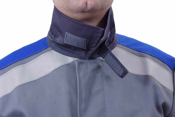 Рабочая куртка сварщика Ardon Fenix серая с синим р.52-54/3-4 (61387) изображение 3