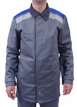Рабочая куртка сварщика Ardon Fenix серая с синим р.52-54/3-4 (61387)