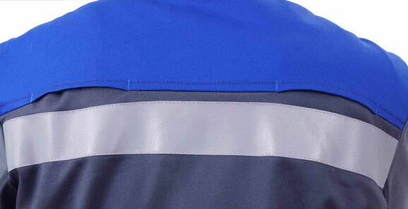 Рабочая куртка сварщика Ardon Fenix серая с синим р.52-54/3-4 (61387) изображение 6