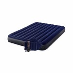 Двоспальний надувний матрац Intex 152x203x25см Classic Downy Airbed + ручний насос і 2 подушки (64765)