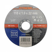Отрезной диск Sthor по металлу 115x1.0х22мм (8170)