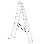 Лестница алюминиевая трехсекционная INTERTOOL 3х12 (LT-0312)