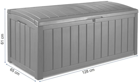 Садовый сундук Keter Glenwood Deck Box 390 л, коричневый (230399) изображение 9
