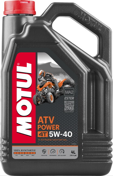 Моторна олива MOTUL ATV Power 4T, 5W40 4 л (105898)