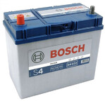 Автомобільний акумулятор Bosch S4 ASIA, 12В, 45 Аг, 330 A (тонкі клеми) (0092S40220)