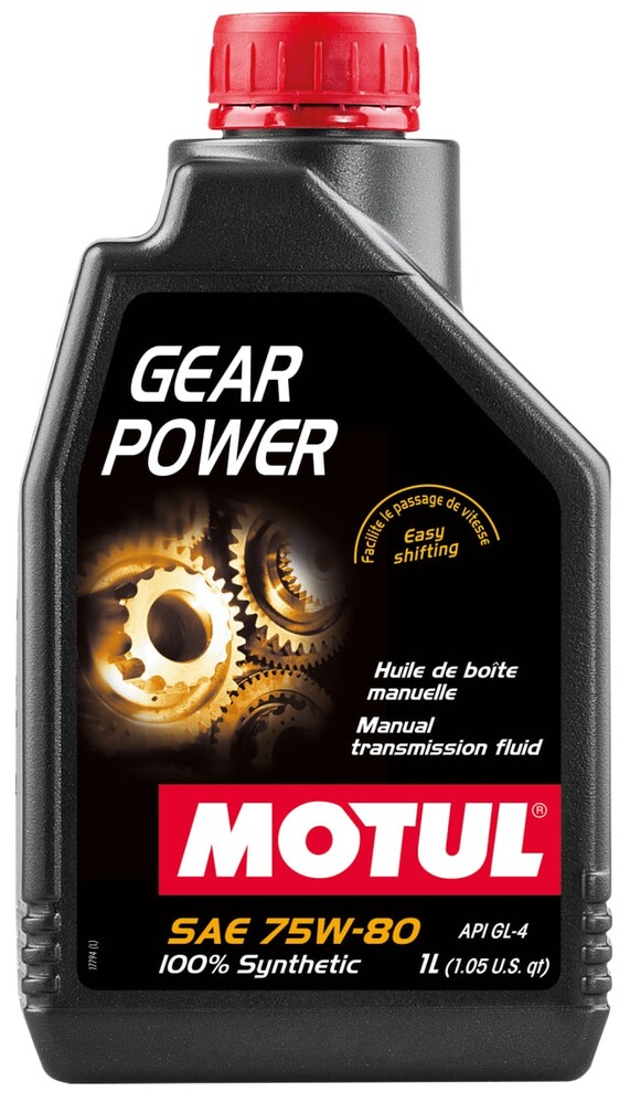 

Трансмиссионное масло Motul Gear Power SAE 75W-80, 1 л (111133)