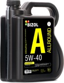 Синтетическое моторное масло BIZOL Allround 5W-40, 5 л (B85221)