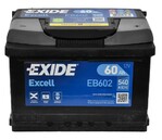 Аккумулятор EXIDE EB602 Excell, 60Ah/540A 