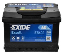 Акумулятор EXIDE EB602 Excell, 60Ah/540A 