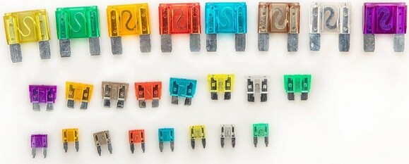 Набір автомобільних запобіжників Neo Tools, 11/19/29 мм, 3-100 А, 88 шт (11-993) фото 2
