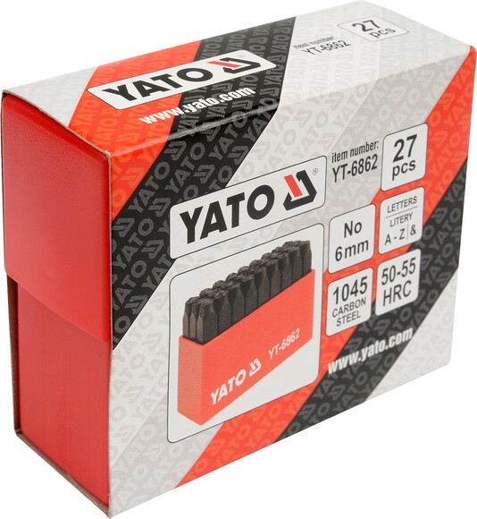 Клейма буквенные Yato YT-6862 изображение 2