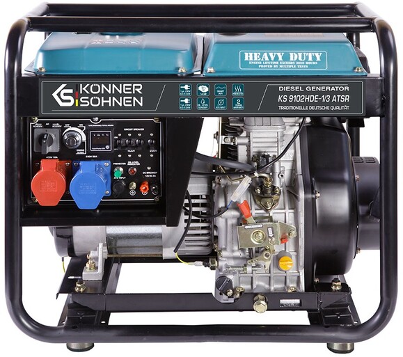 Дизельний генератор Konner&Sohnen KS 9102HDE-1/3 atsR (EURO II) фото 2