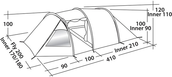 Палатка Easy Camp Spirit 300 Teal Green (928307) изображение 2