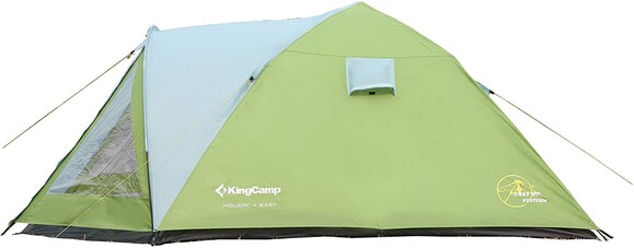 Палатка KingCamp Holiday 4 Easy (KT3029) Grey/Green изображение 3