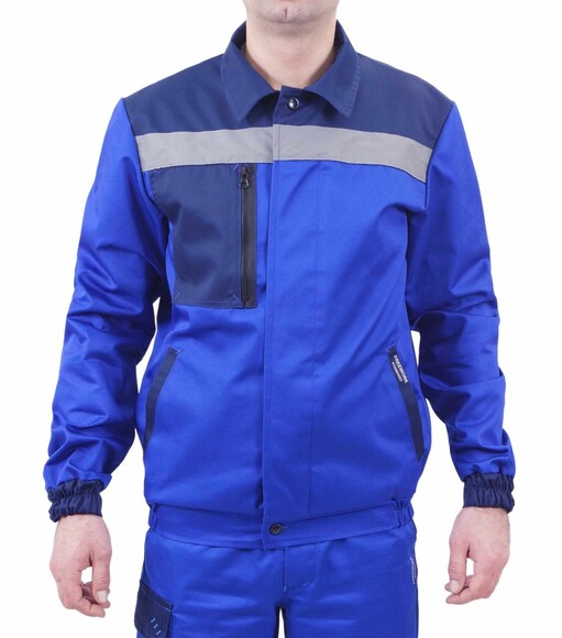 Куртка робоча Free Work Стандарт синя з темно-синім р.60-62/5-6/XXL (62336)