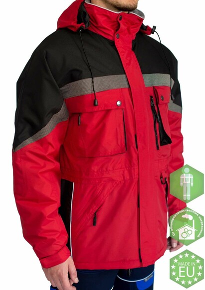 Куртка утеплена чоловіча мод.MILTON, вітро/водонепроникна, червоного кольору, р.L ARDON 57239 изображение 6