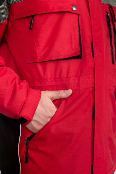 Куртка утеплена чоловіча мод.MILTON, вітро/водонепроникна, червоного кольору, р.L ARDON 57239 изображение 4
